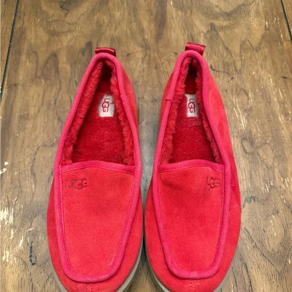 UGG Red Suede Slip-On Shoes UGG | Shoes | Ugg Red Suede Slipon Shoes | Poshmark main image 3